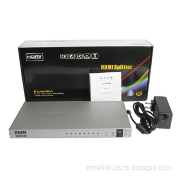 1.4V 1X8 HDMI Splitter (CE, FCC, RoHS Approved)